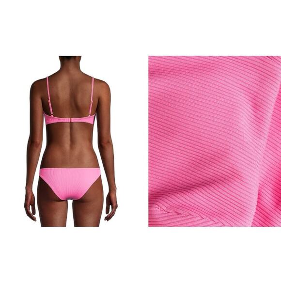 L*Space The Camacho Bikini Bottoms Low Rise In Guava Pink Medium NEW with Tags! - Picture 2 of 6